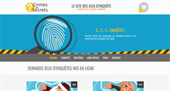 Desktop Screenshot of crimesetsecrets.com